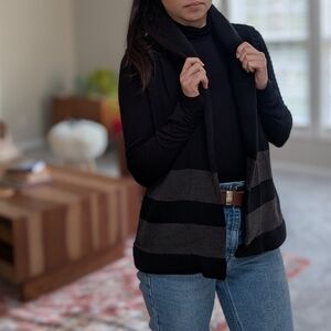 LAST CHANCE Black Knit Vest